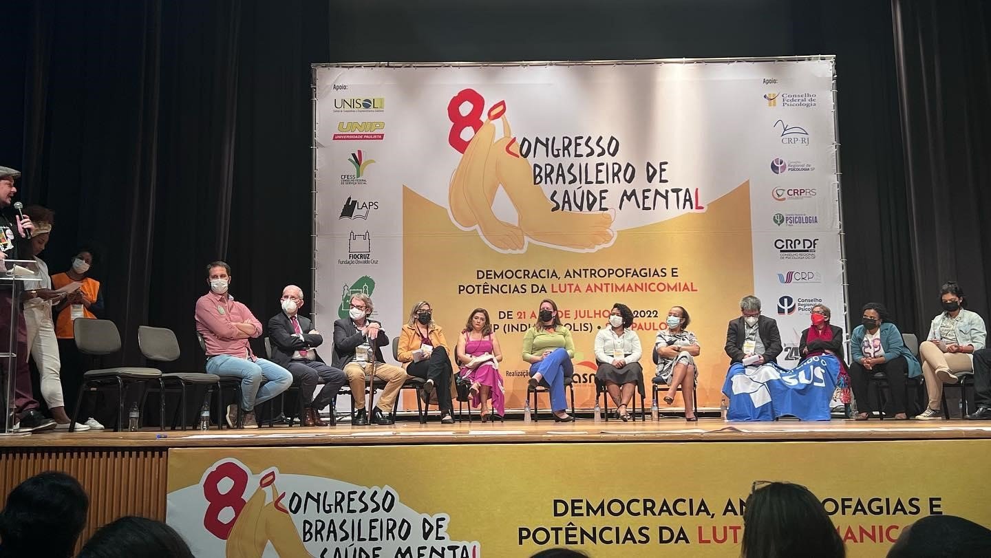 Participação no Oitavo Congresso Brasileiro de Saúde Mental.